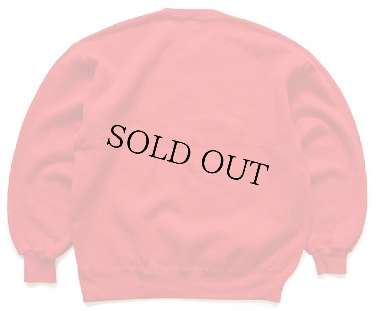 画像2: 90s USA製 RUSSELLラッセル 無地 前V スウェット 赤 L★ブランク (2)