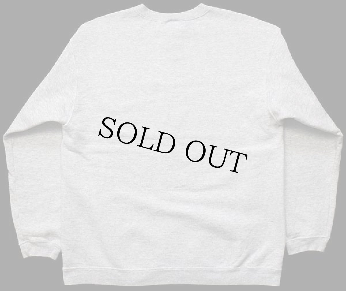 画像2: 90s USA製 Leeリー 無地 前V スウェット 杢ライトグレー L★ブランク (2)