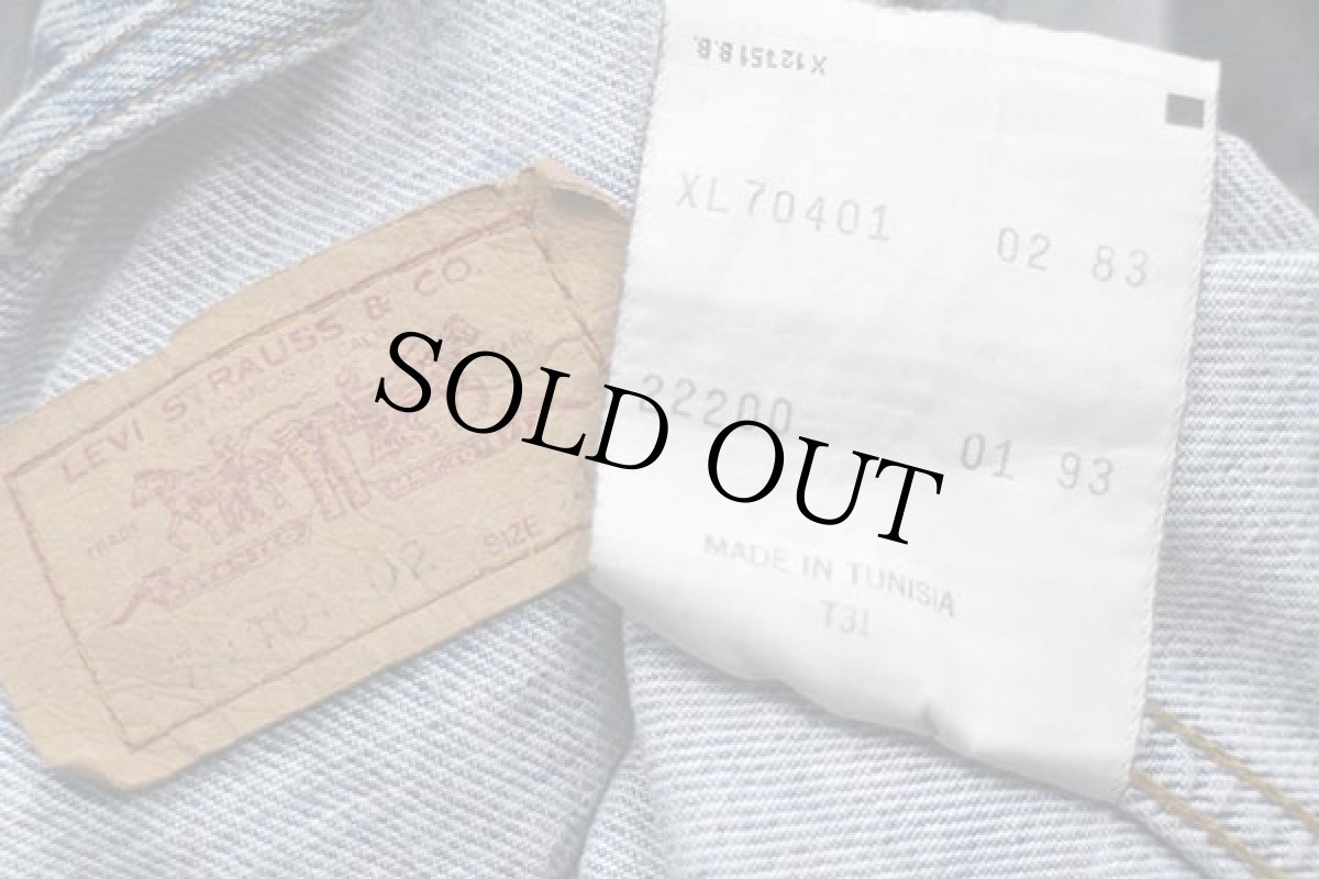 画像4: 90s Levi'sリーバイス 70401 デニムベスト XL★ユーロ (4)