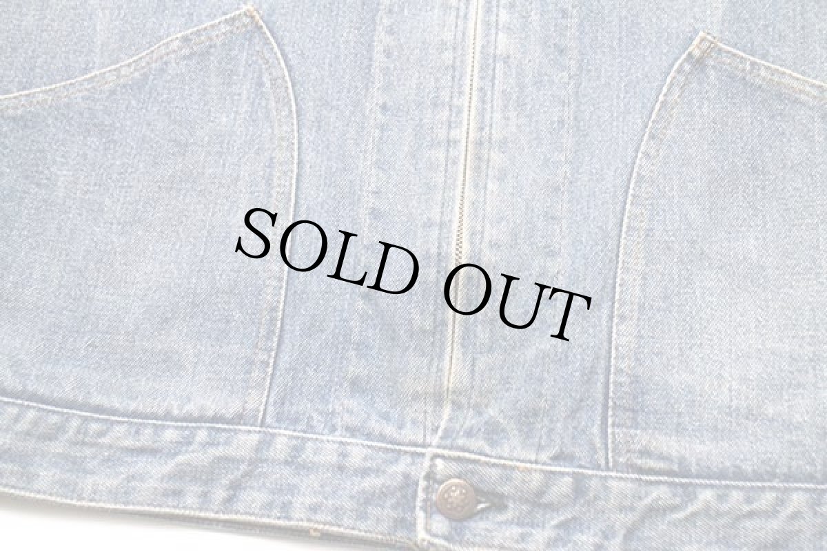 画像7: 80s フランス製 UNKNOWN デニム ワークジャケット T3 (7)