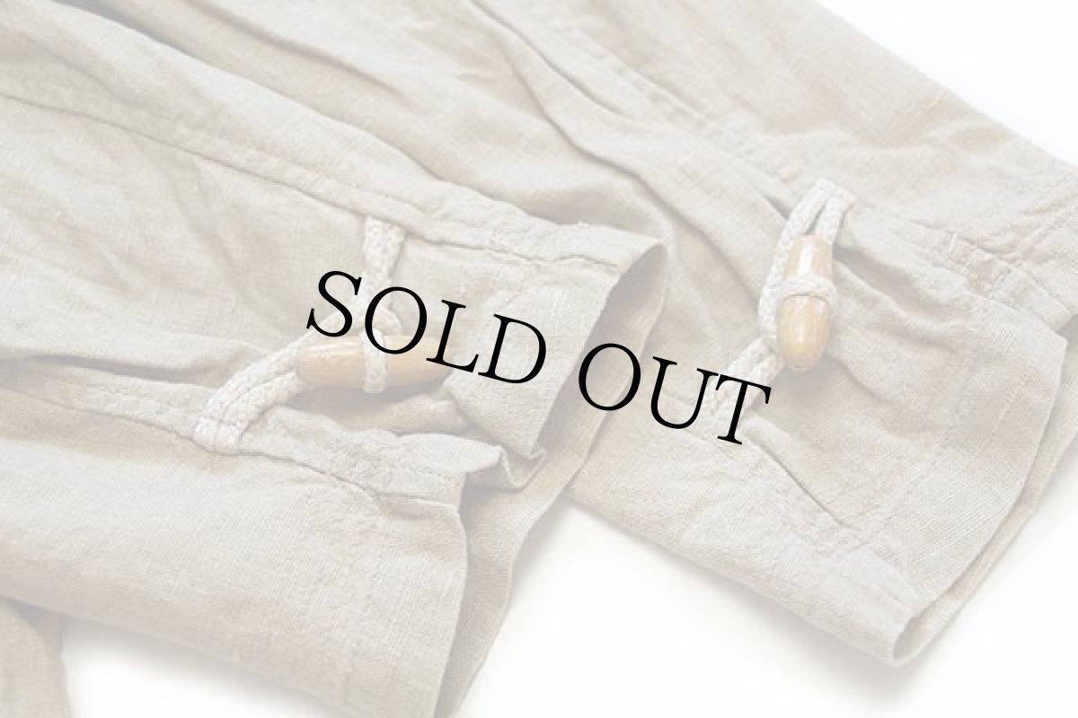 画像6: 80s HI.FI.BRAND パチポケ リネンパーカー カーキ L (6)