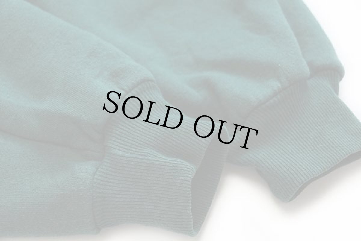 画像5: 90s USA製 RUSSELLラッセル 無地 スウェットパーカー 緑 L (5)