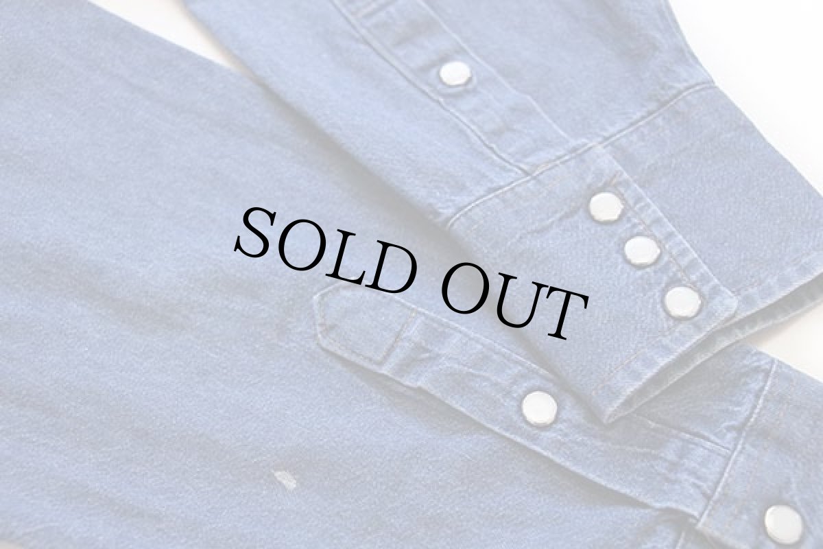 画像6: 90s USA製 Wranglerラングラー 70127MW デニム ウエスタンシャツ 16.5 (6)