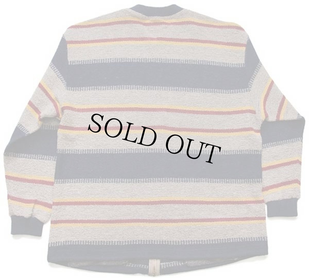 画像2: 90s イタリア製 Levi'sリーバイス ラグ柄 ウール混 ニットジャケット XL★ユーロ (2)