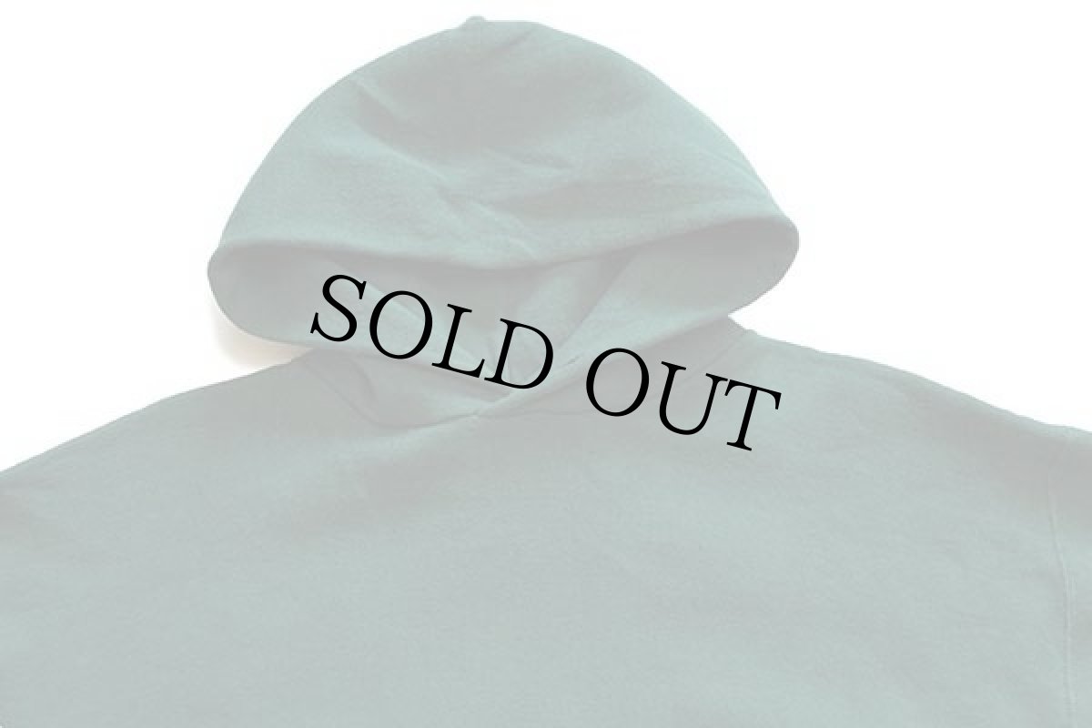 画像3: 90s USA製 RUSSELLラッセル 無地 スウェットパーカー 緑 L (3)