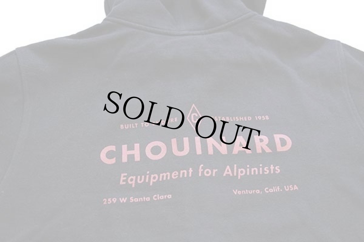 画像4: patagoniaパタゴニア CHOUINARD Equipment for Alpinists オーガニックコットン スウェット ジップパーカー 黒 M (4)