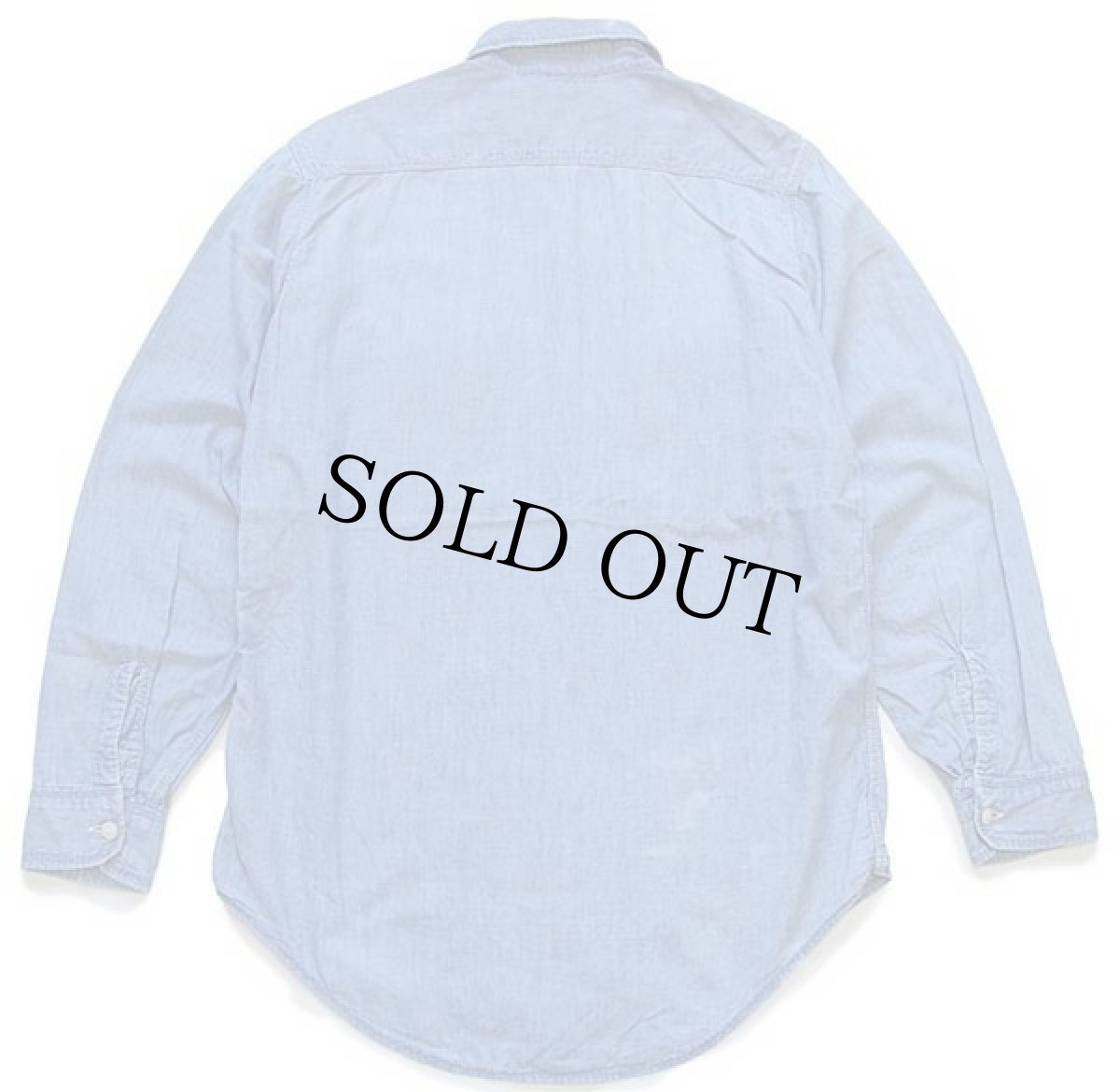 画像2: 60s Penneys BIGMACビッグマック コットン シャンブレーシャツ S (2)