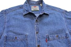 画像3: 90s Levi'sリーバイス デニムシャツ M (3)