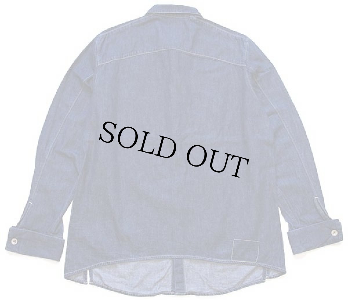 画像2: 00s Levi'sリーバイス ENGINEERED JEANS サンプル 立体裁断 ボタンダウン デニムシャツ L★ユーロ (2)