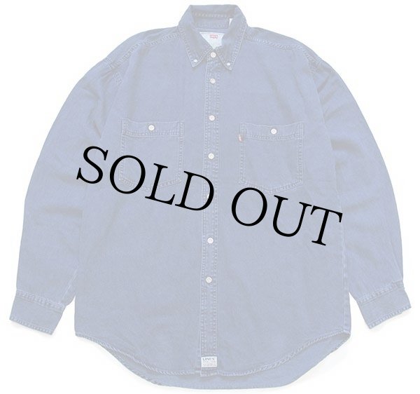 90s Levi'sリーバイス ボタンダウン カラーデニムシャツ 後染め