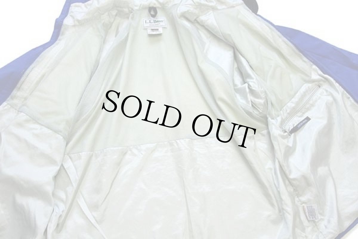 画像5: 90s L.L.Bean STOWAWAY GORE-TEXゴアテックス ナイロン マウンテンパーカー 青 L (5)