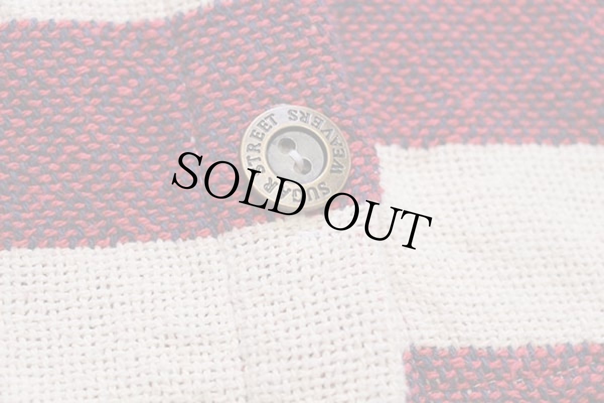 画像6: USA製 SUGAR STREET WEAVERS 星条旗柄 スタンドカラー コットンニット ジャケット (6)