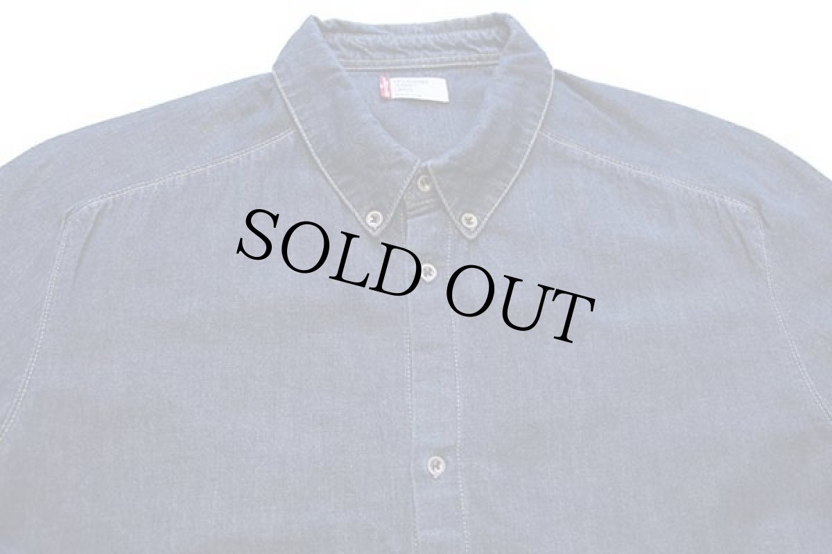 画像3: 00s Levi'sリーバイス ENGINEERED JEANS サンプル 立体裁断 ボタンダウン デニムシャツ L★ユーロ (3)