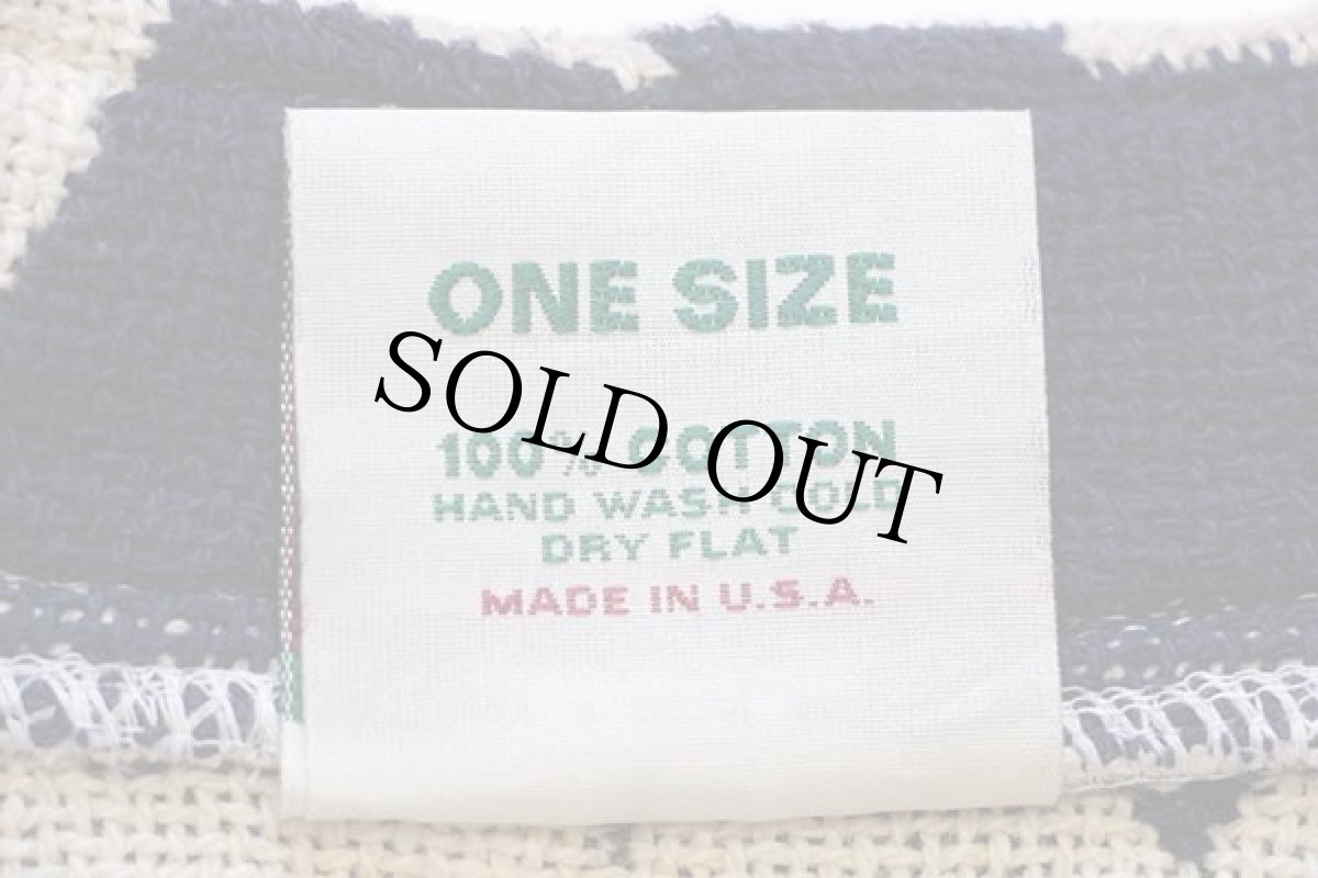 画像5: USA製 SUGAR STREET WEAVERS 星条旗柄 スタンドカラー コットンニット ジャケット (5)