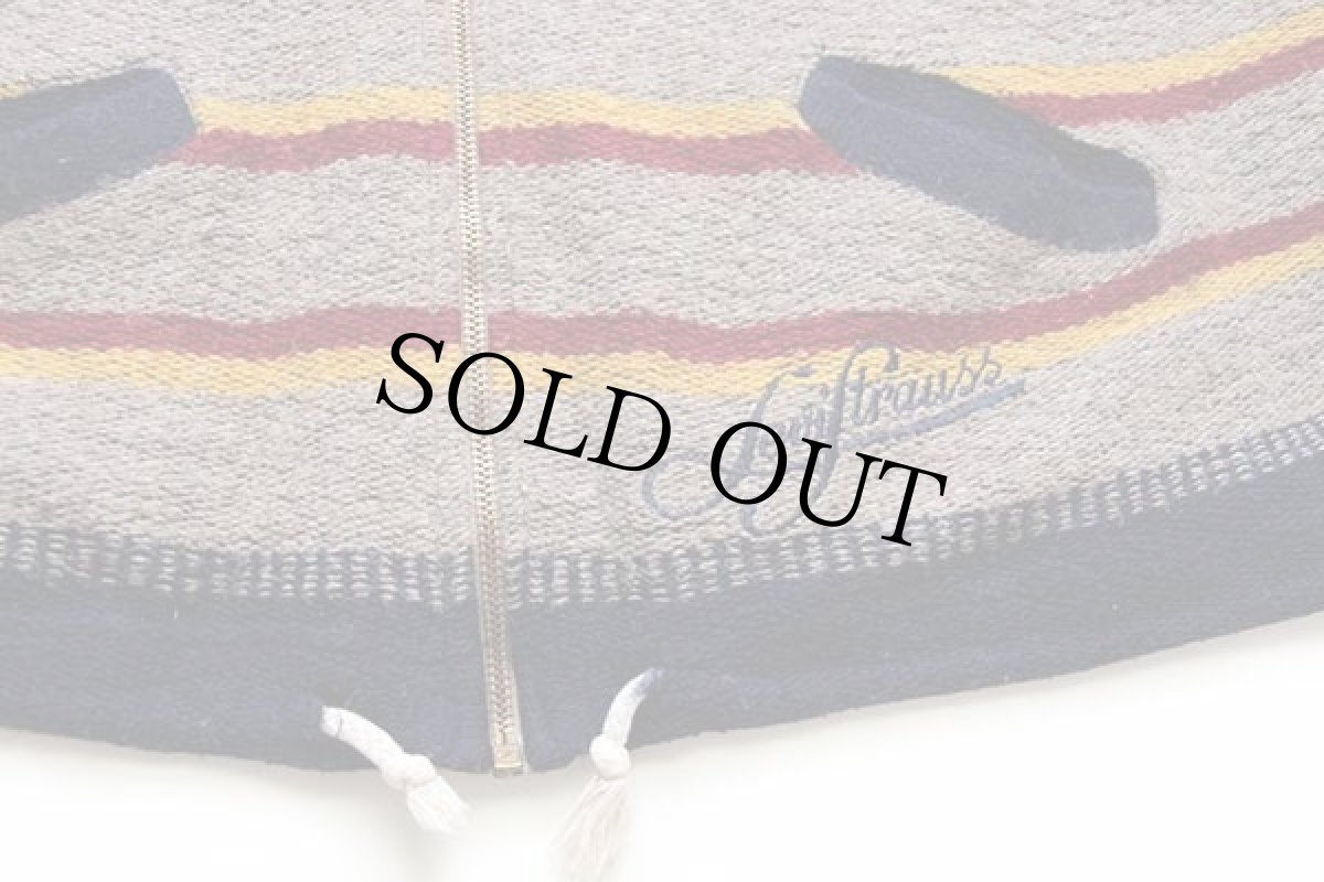 画像5: 90s イタリア製 Levi'sリーバイス ラグ柄 ウール混 ニットジャケット XL★ユーロ (5)