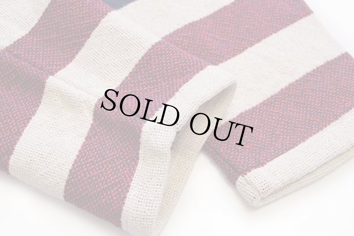 画像7: USA製 SUGAR STREET WEAVERS 星条旗柄 スタンドカラー コットンニット ジャケット (7)