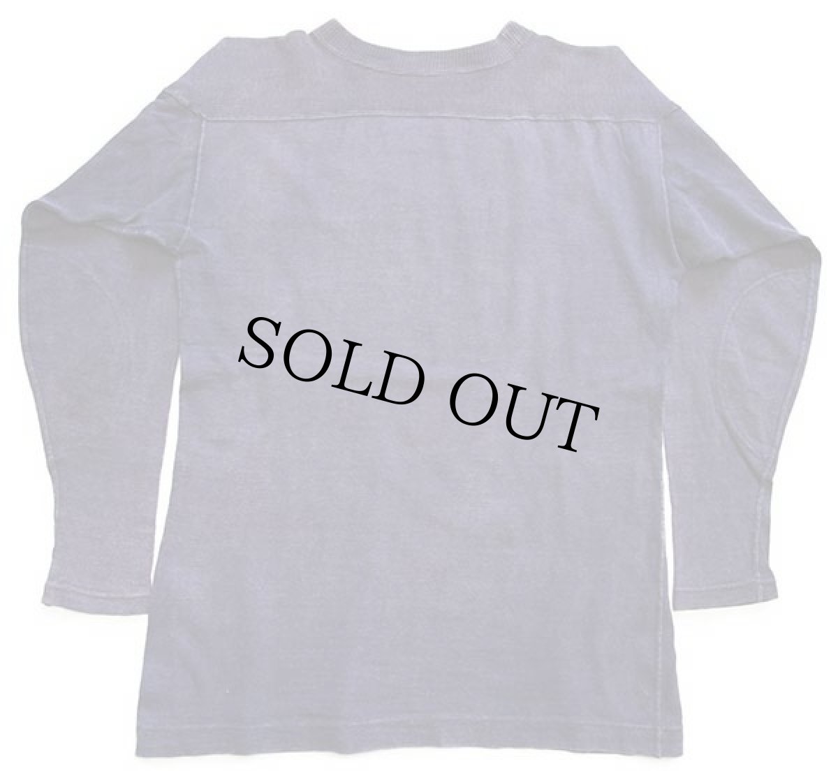 画像2: 50s UNKNOWN 無地 コットン フットボールTシャツ ナス紺 フェード (2)