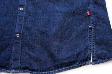 画像6: 00s Levi'sリーバイス ENGINEERED JEANS サンプル 立体裁断 ボタンダウン デニムシャツ L★ユーロ (6)