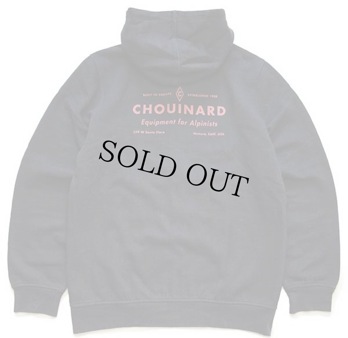 画像2: patagoniaパタゴニア CHOUINARD Equipment for Alpinists オーガニックコットン スウェット ジップパーカー 黒 M (2)