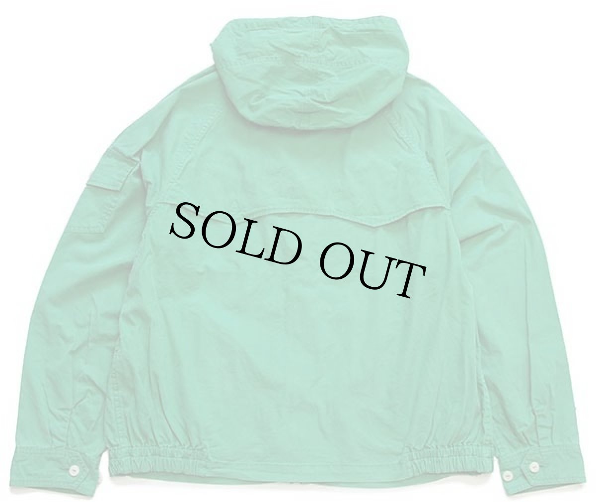 画像2: ポロ ラルフローレン ワンポイント コットン×ナイロン パーカー 緑 XL (2)