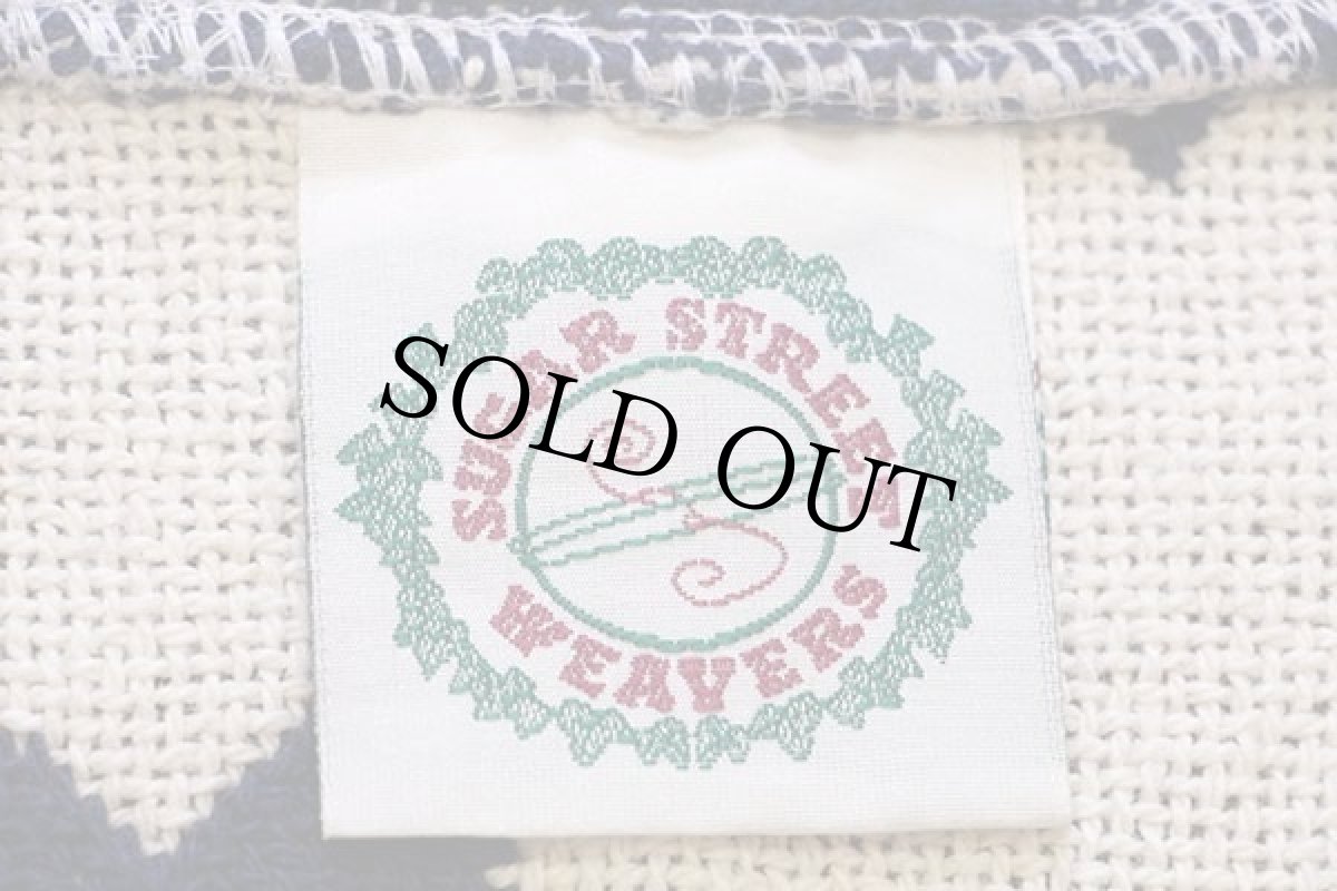 画像4: USA製 SUGAR STREET WEAVERS 星条旗柄 スタンドカラー コットンニット ジャケット (4)