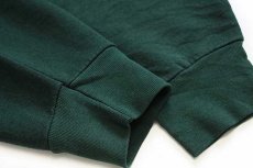 画像5: 90s USA製 MUNSINGWEAR 無地 スウェット 緑 L★ブランク (5)