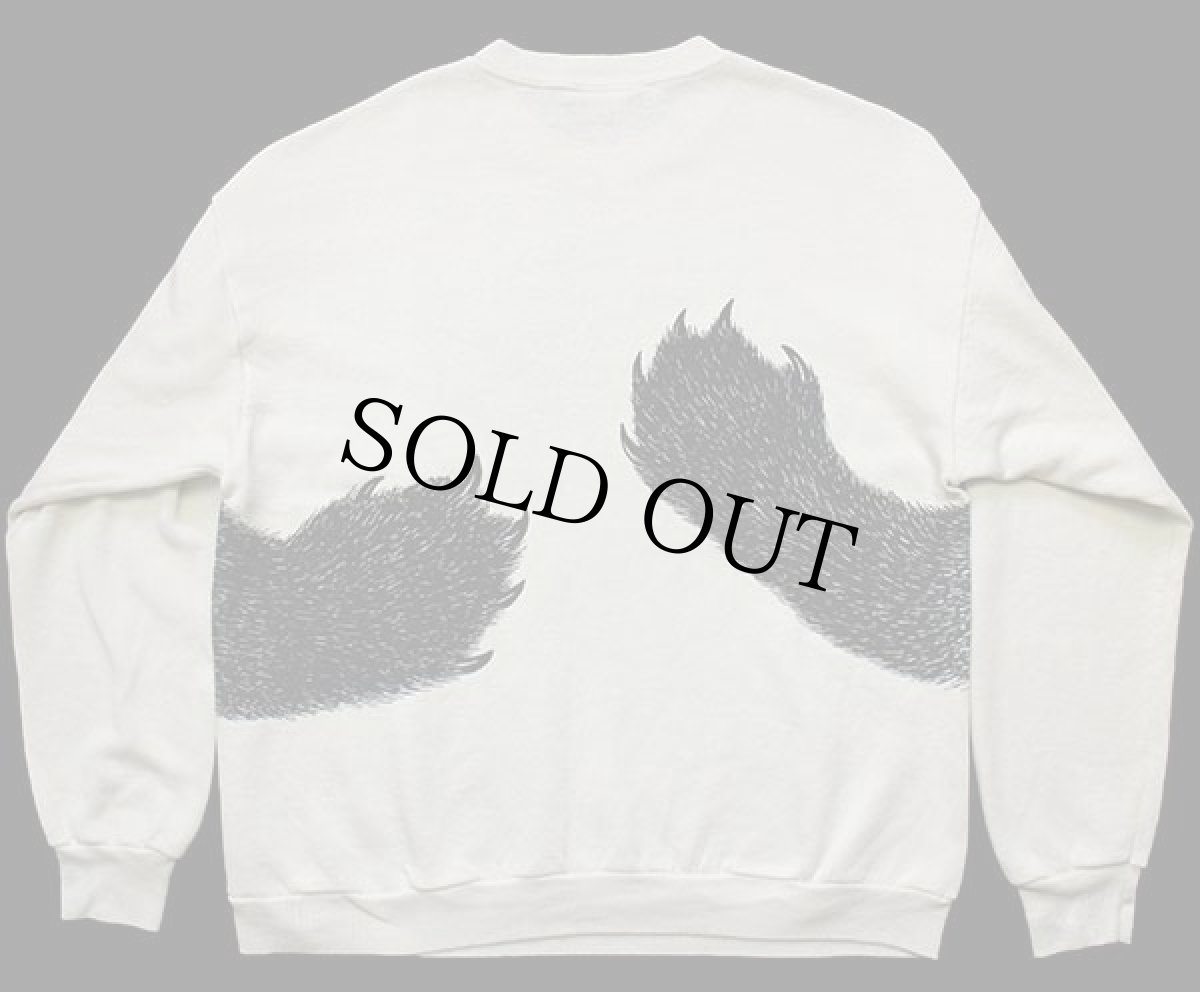 画像2: 90s USA製 Leeリー A Hug..... クマ 両面プリント アート スウェット クリーム L (2)