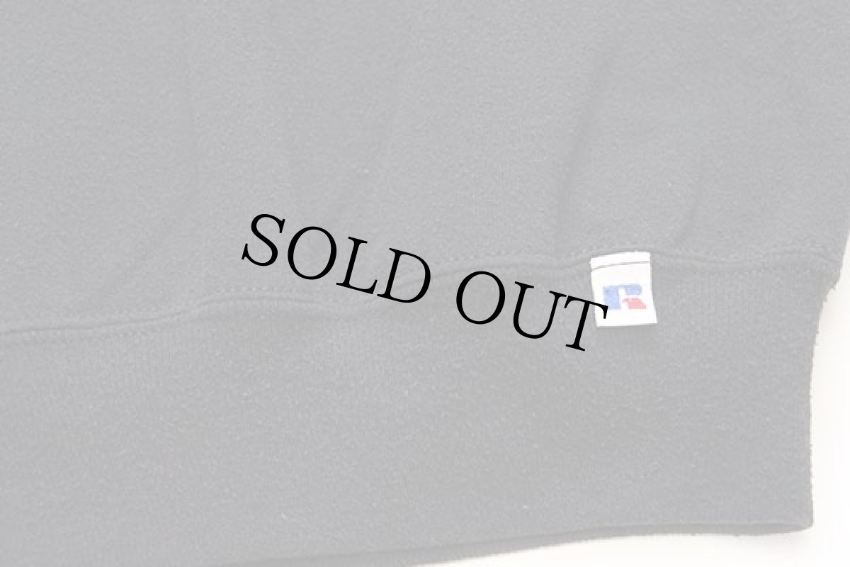 画像5: 90s USA製 RUSSELLラッセル 無地 前V スウェット 黒 XL★ブランク (5)