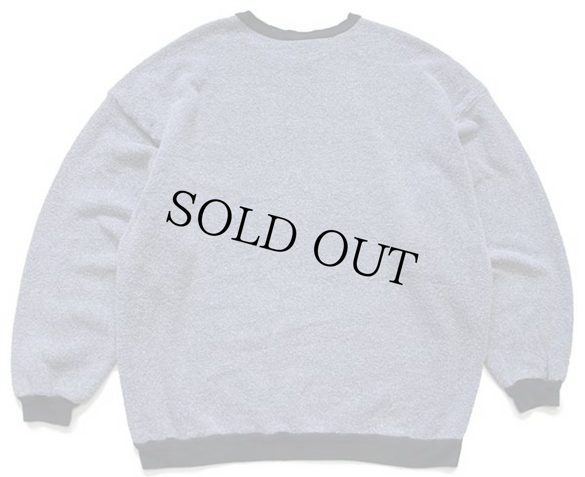 画像2: 90s USA製 PITBULL CLOTHING CO. ピットブル 刺繍入り ツートン コットン パイル スウェット グレー×黒 (2)