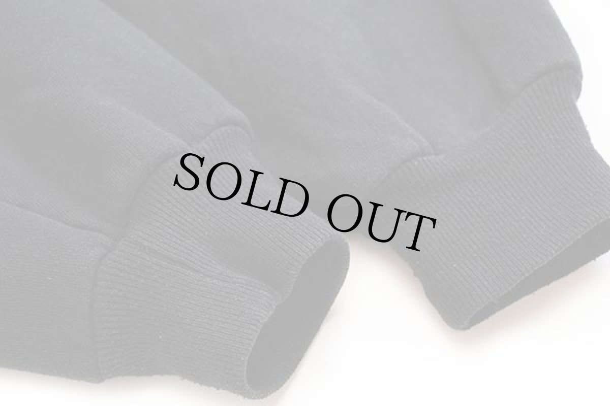 画像6: 90s USA製 RUSSELLラッセル 無地 前V スウェット 黒 XL★ブランク (6)