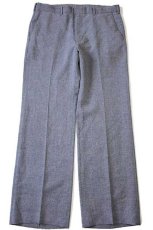 画像2: 80s Levi'sリーバイス ACTION SLACKS グレンチェック スラックス ポリエステルパンツ w37 (2)