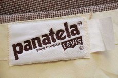 画像6: 80s Levi'sリーバイス panatela 織り柄 ネップ入り ツータック スラックス パンツ w32 (6)