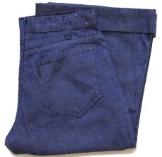 画像1: 70s LEVI'Sリーバイス 656 BIGE STA-PRESTスタプレ フレア バットダイ デニムパンツ w31★ベルボトム (1)