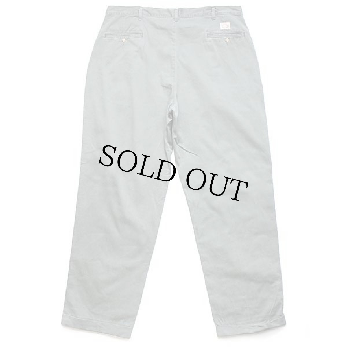 画像3: 90s USA製 ポロ ラルフローレン ツータック コットン チノパン グリーングレー w40★161 (3)