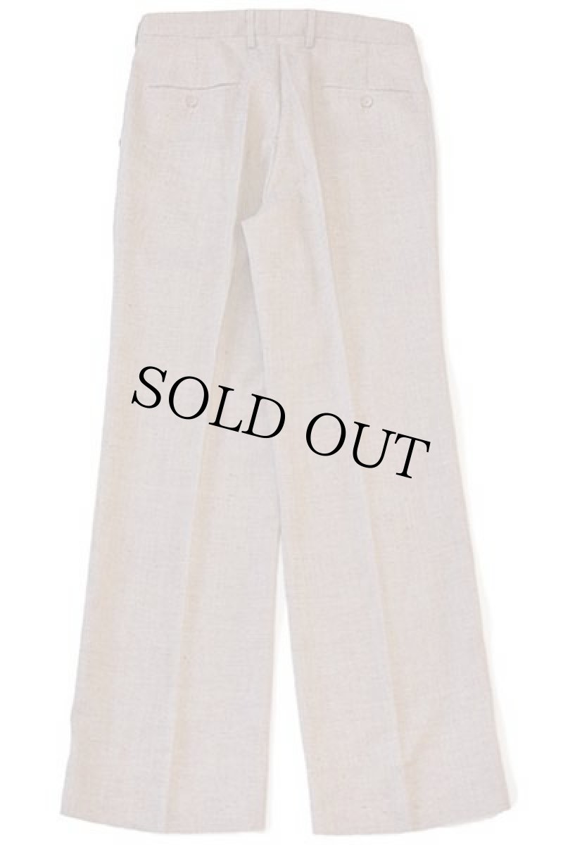 画像3: 80s Levi'sリーバイス panatela 織り柄 ネップ入り ツータック スラックス パンツ w32 (3)