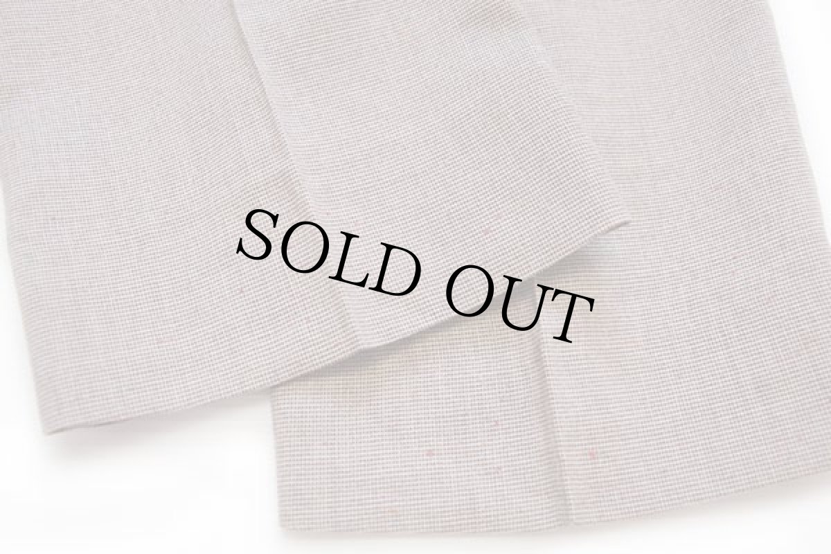 画像9: 80s Levi'sリーバイス panatela 織り柄 ネップ入り ツータック スラックス パンツ w32 (9)