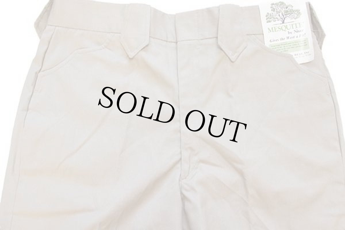 画像4: デッドストック★80s L.L.Bean×MESQUITE ウエスタン パンツ カーキ w32★A (4)