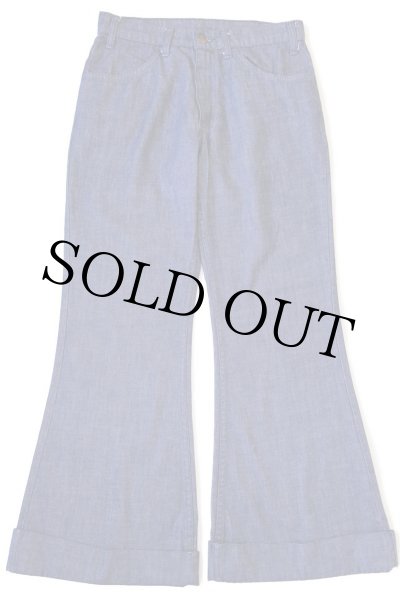 70s Levi's bigE スタプレ 幾何学柄フレアパンツ 70s LEVI'Sリーバイス 656 BIGE STA-PRESTスタプレ フレア バットダイ