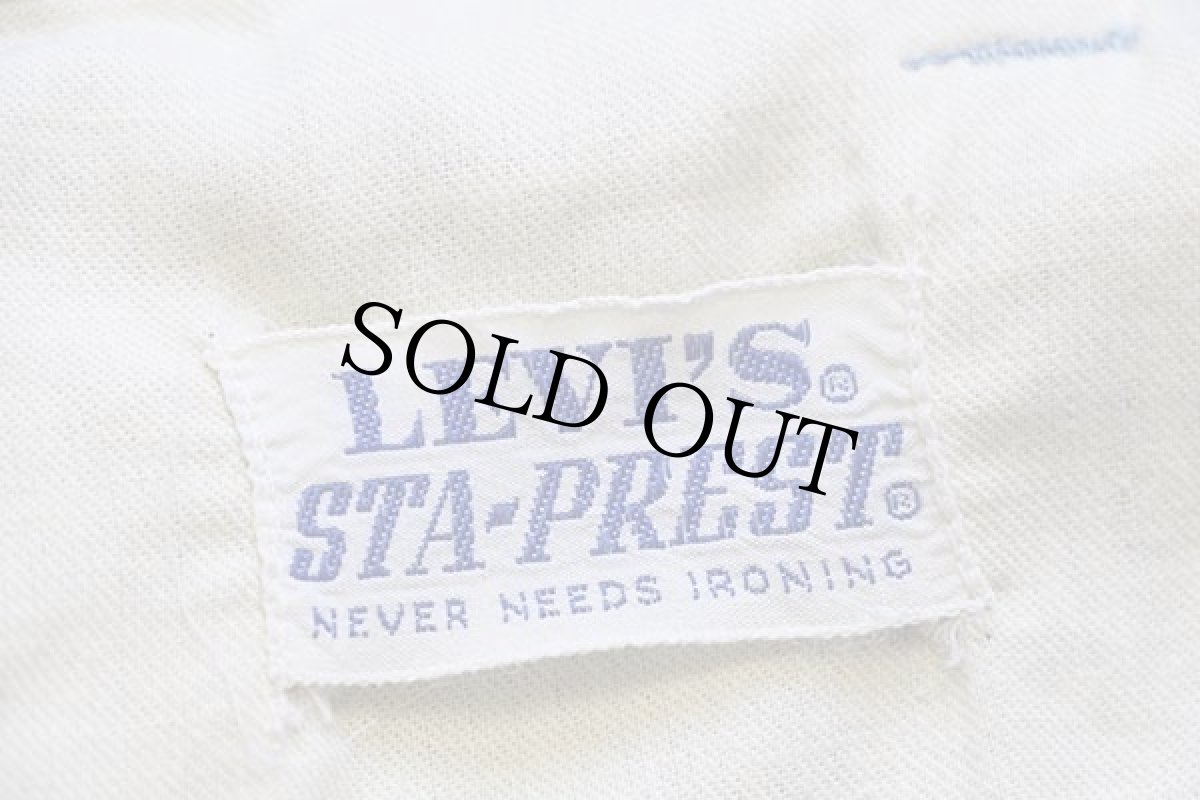 画像6: 70s LEVI'Sリーバイス BIGE STA-PRESTスタプレ パンツ ライトブルー w39 (6)