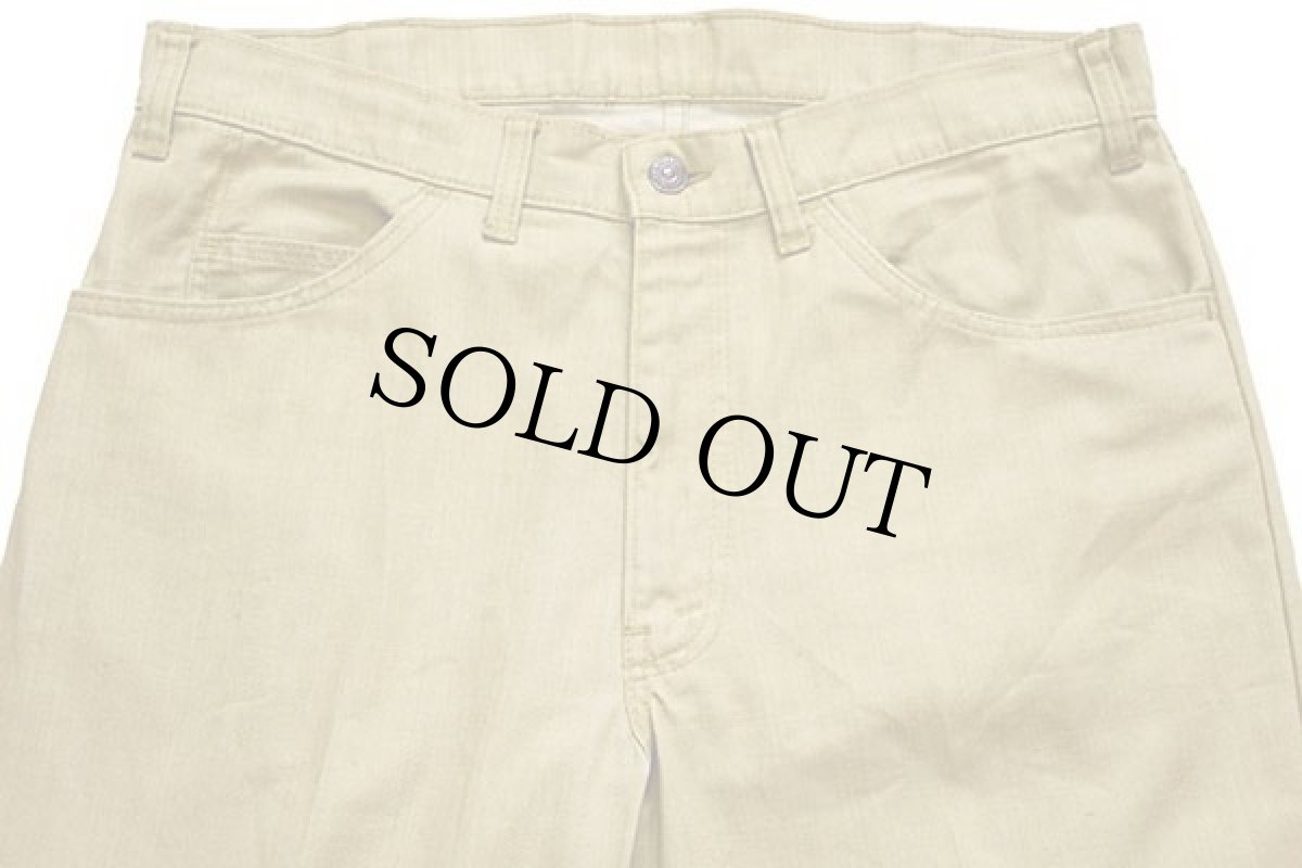 画像4: 70s LEVI'Sリーバイス BIGE STA-PRESTスタプレ パンツ 黄土色 w34 (4)