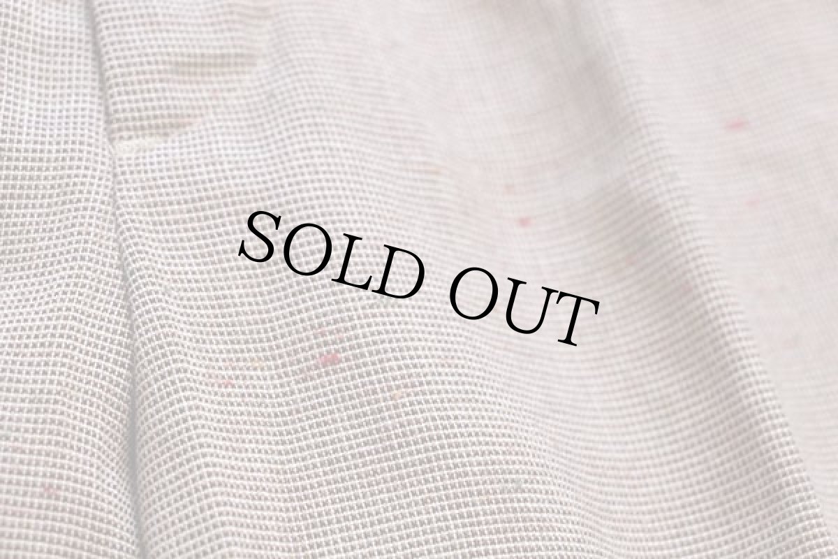 画像8: 80s Levi'sリーバイス panatela 織り柄 ネップ入り ツータック スラックス パンツ w32 (8)