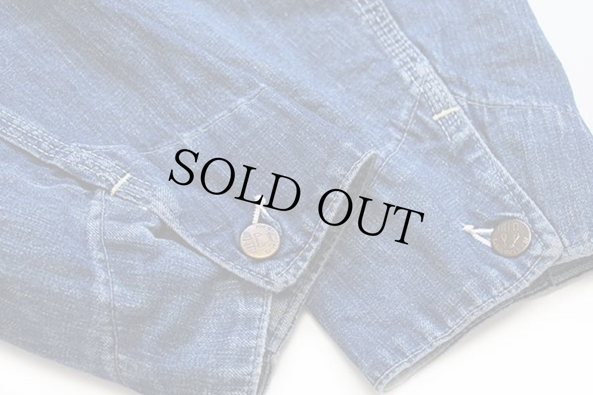 画像5: 50s FULL CUP インディゴ デニム カバーオール (5)