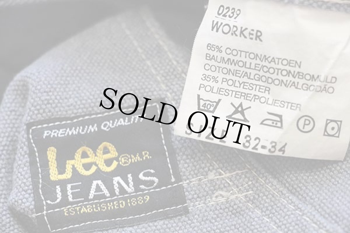 画像6: Leeリー WORKER ダブルニー ダック地 ペインターパンツ グレー 32-34★ユーロ (6)