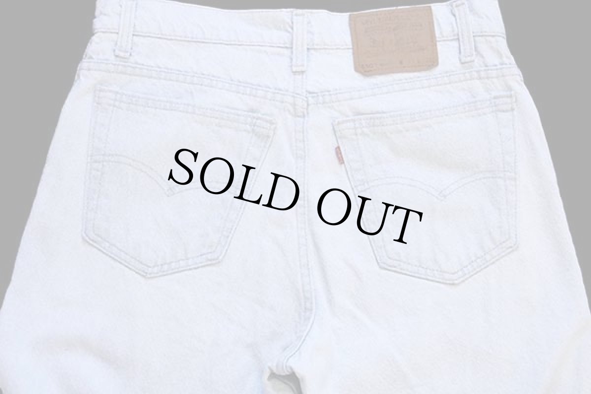 画像5: 90s USA製 Levi'sリーバイス 550 デニムパンツ アイスブルー w33 L30 (5)