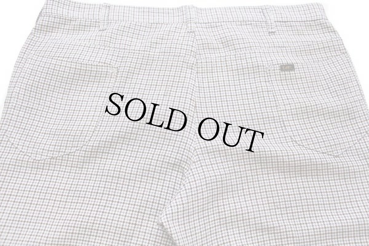 画像5: 70s USA製 Leeリー チェック フレアパンツ w40 (5)