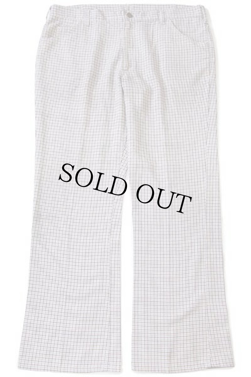 画像2: 70s USA製 Leeリー チェック フレアパンツ w40 (2)