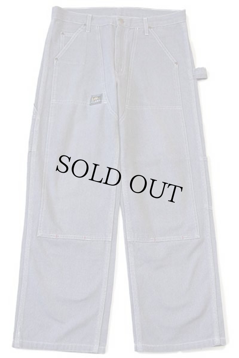 画像2: Leeリー WORKER ダブルニー ダック地 ペインターパンツ グレー 32-34★ユーロ (2)