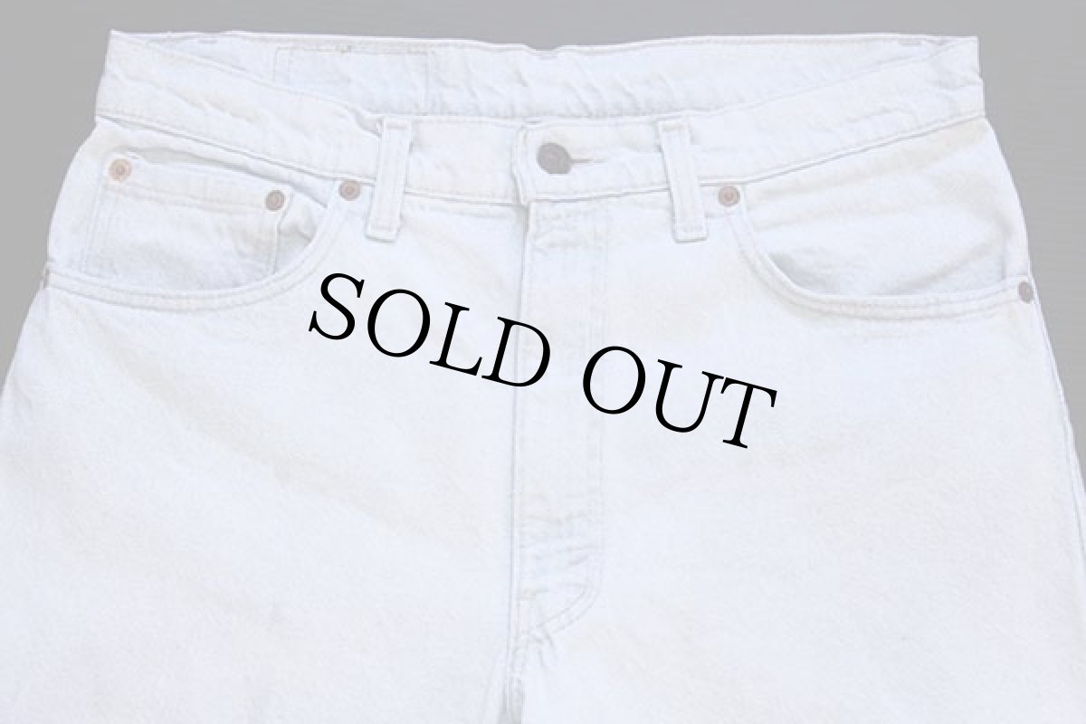 画像4: 90s USA製 Levi'sリーバイス 550 デニムパンツ アイスブルー w33 L30 (4)