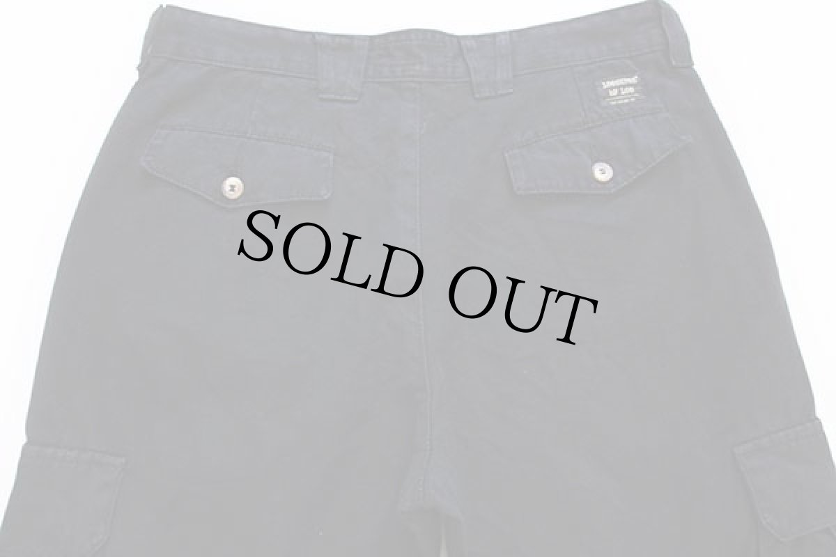 画像5: Leesures by Leeリー CARGO コットン キャンバス カーゴパンツ 黒 32-34★ユーロ (5)