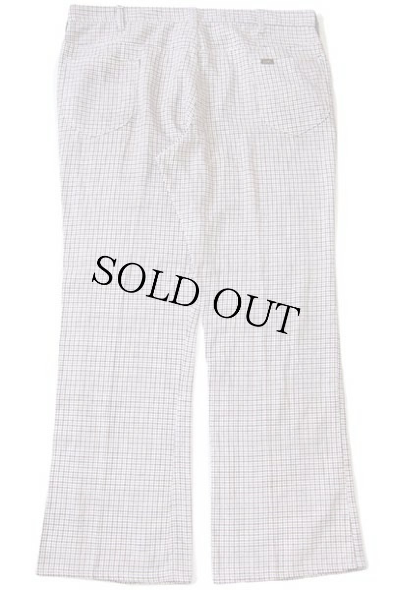 画像3: 70s USA製 Leeリー チェック フレアパンツ w40 (3)